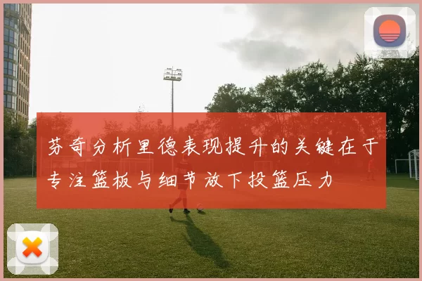 芬奇分析里德表现提升的关键在于专注篮板与细节放下投篮压力
